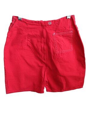 True Vintage 1950's Farm Gym Shorts 24" RED ROCKABILLY High Waisted